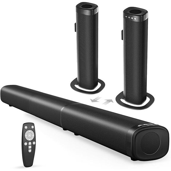 Bluetooth 5.3 100W Soundbar with Detachable Speakers