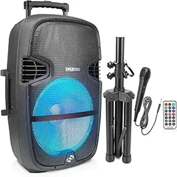 Pyle 1000W Portable Bluetooth PA Speaker System
