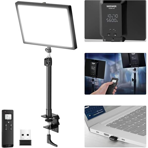 NEEWER 25W 12.9 Streaming Key Light with Remote