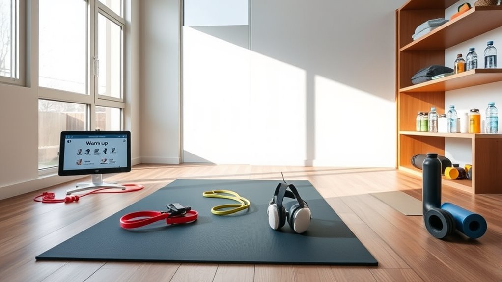 prepare space and equipment