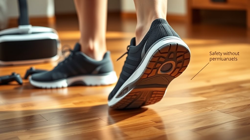 proper footwear ensures safe vr