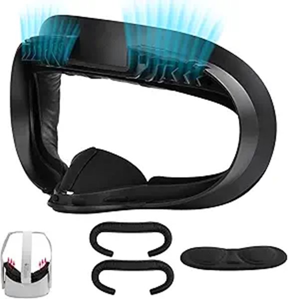 TechKen Quest 2 Face Cushion & Lens Protector Set