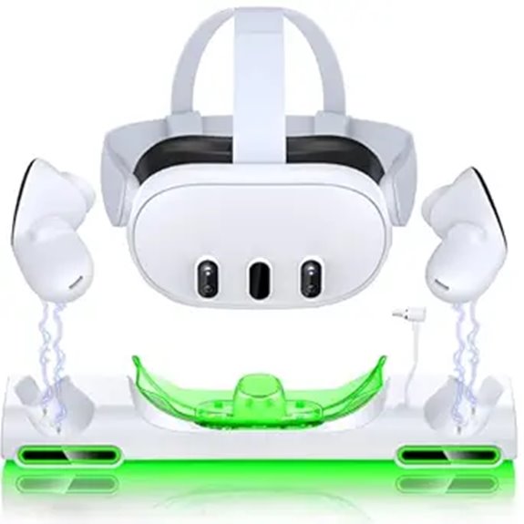Meta Quest 3 Charging Dock with Batteries & USB-C