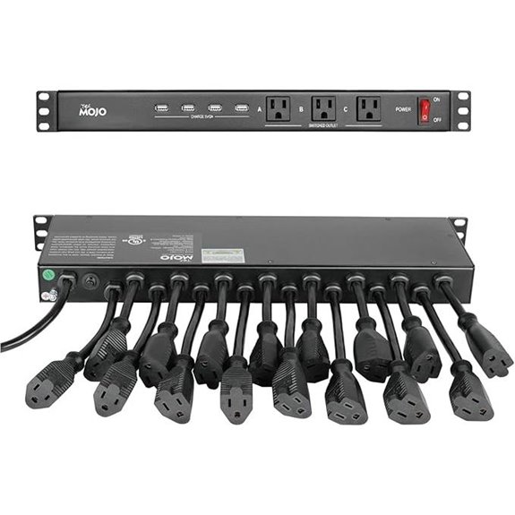 Tecmojo 1U Rack Mount 19 Outlet PDU Power Strip