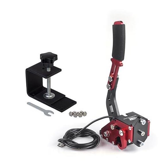 USB Handbrake for PC Racing Games (Red)