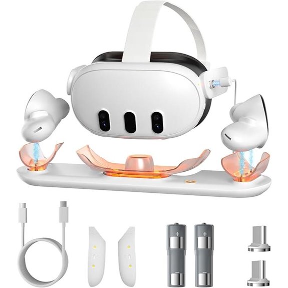 rgb light charging dock