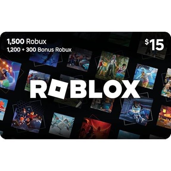 Roblox 1,500 Robux Gift Card with Exclusive Item
