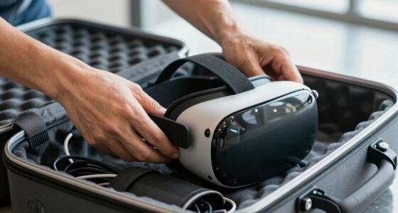securely pack vr gear
