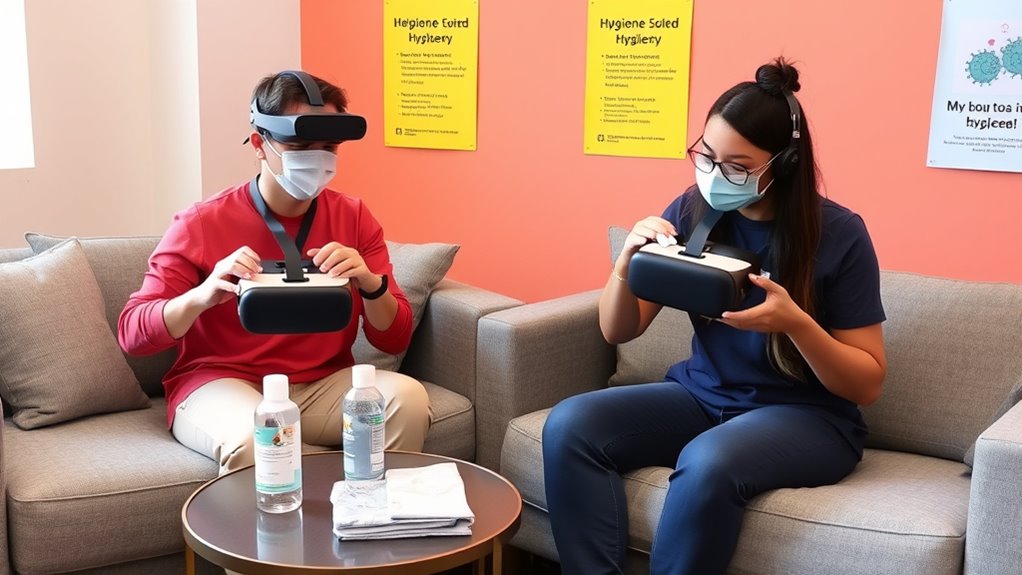 shared vr hygiene routine