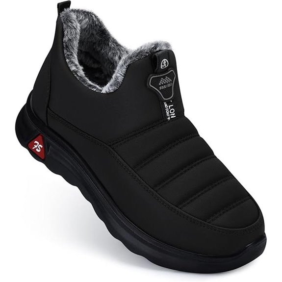 SHIBEVER Women's Winter Waterproof Fur Snow Boots