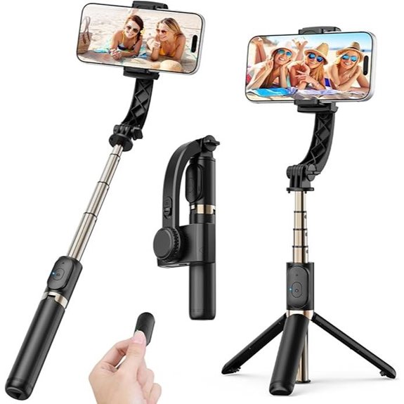 1-Axis Smartphone Gimbal with Tripod & Remote