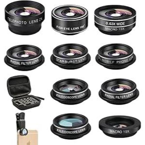 Phone Camera Lens Kit with 11 Lenses for Smartphones
