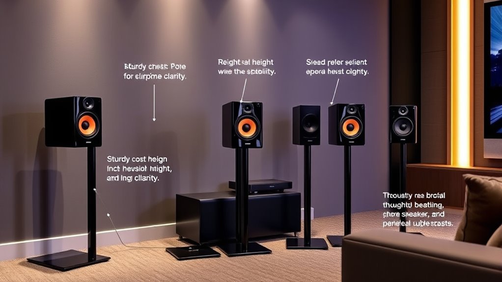 speaker stand selection criteria