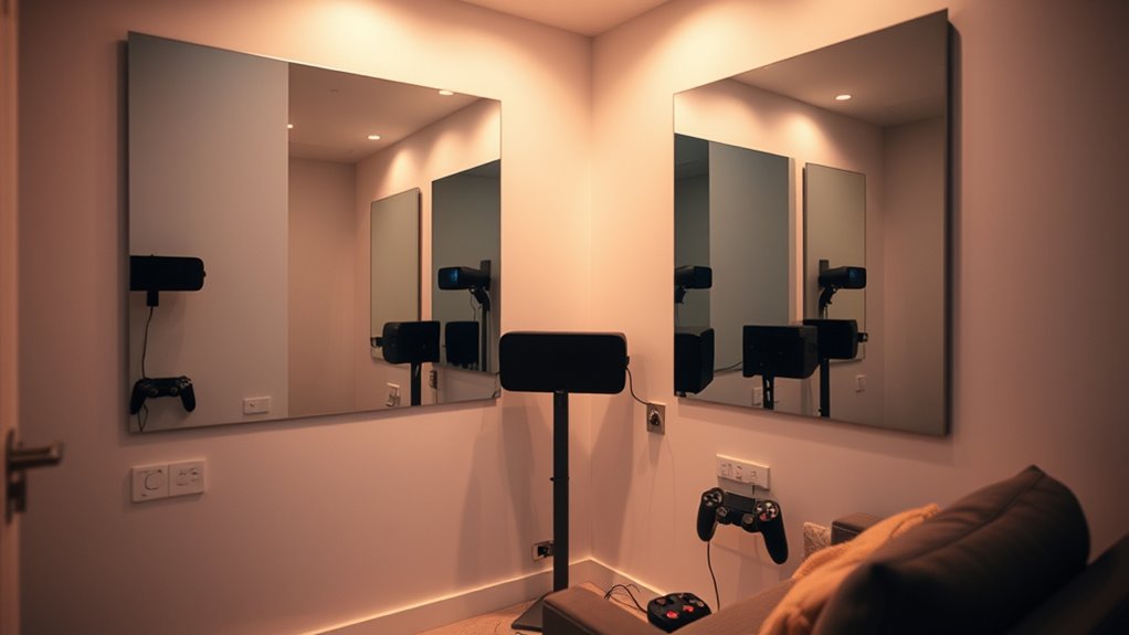 strategic mirror placement and safety