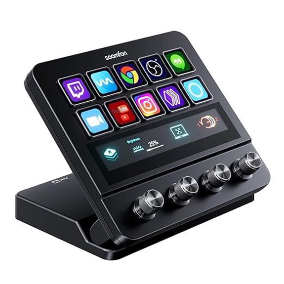 SOOMFON Stream Controller with Macro Keys and Touchscreen