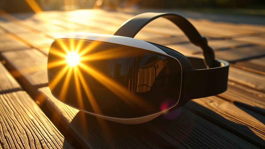 sunlight damages vr lenses
