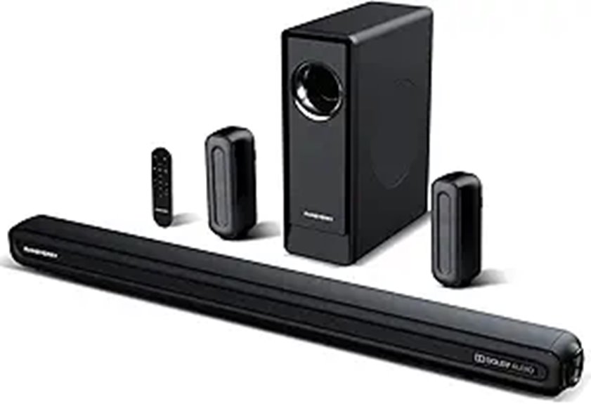 5.1 Surround Sound Bar with Subwoofer and Bluetooth