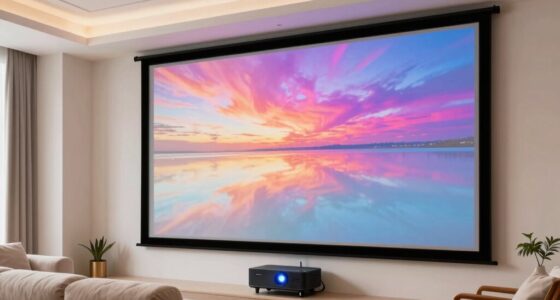 top bright room projector screens