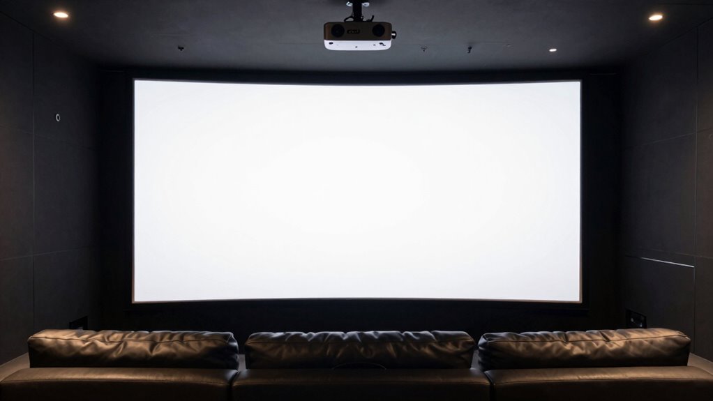 top fixed frame projector screens