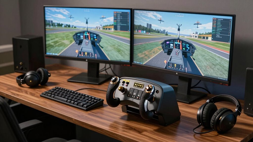 top flight sim controls