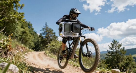 top head mounted action cameras