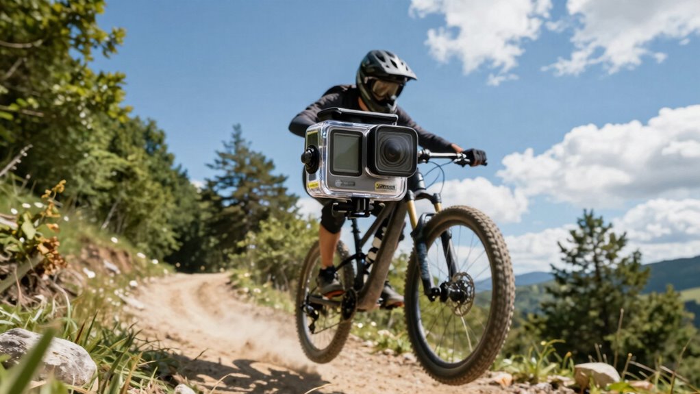 top head mounted action cameras