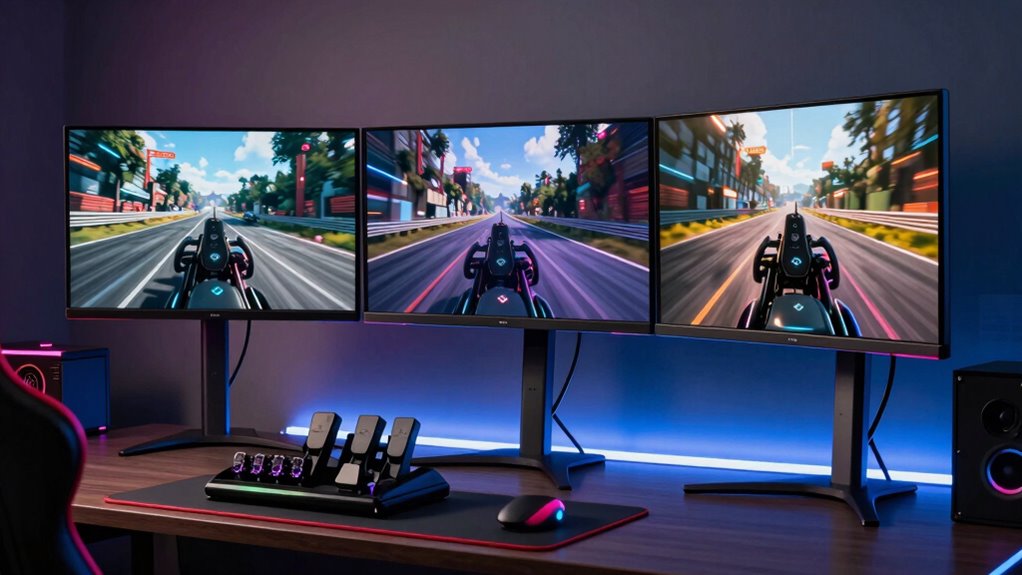 top triple monitor stands