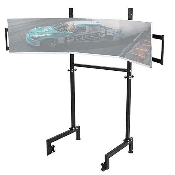 triple monitor sim stand