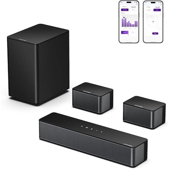 ULTIMEA 5.1 Sound Bar for TV with Subwoofer