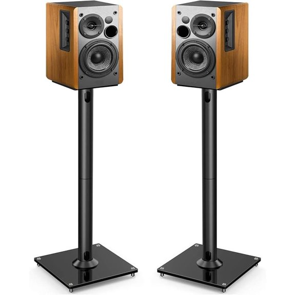 PERLESMITH 26-Inch Universal Floor Speaker Stands (Pair)