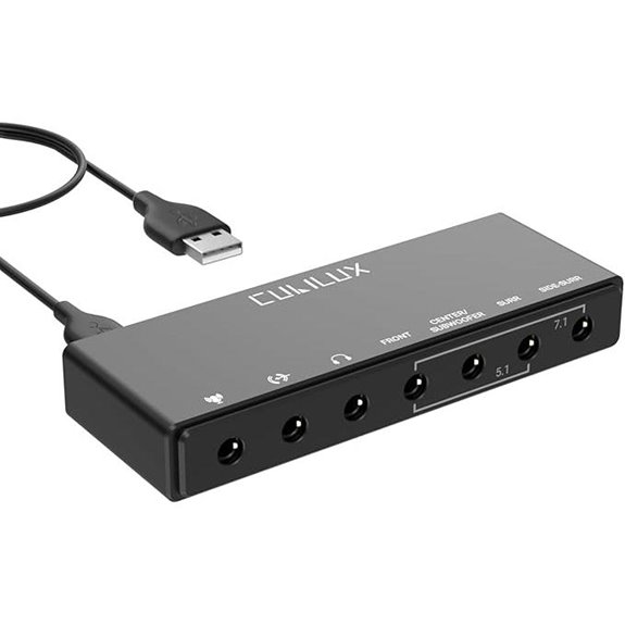 Cubilux 7.1 USB Sound Card with Mic Support