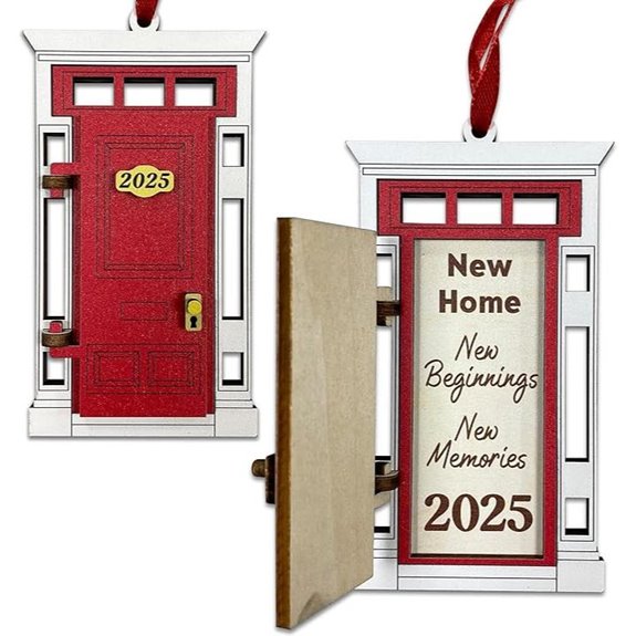 V VIBEPY New Home 2025 Ornament Housewarming Gift