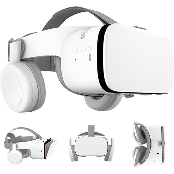 VR Phone VR Headset with Bluetooth Headphones
