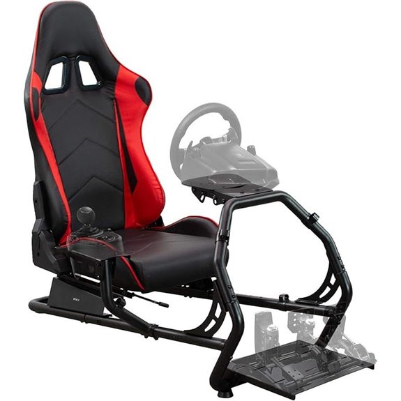 VIVO Racing Simulator Cockpit with Wheel Stand