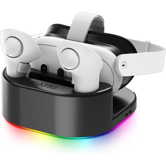 KAFRI VR Charging Dock with RGB Light & USB-C