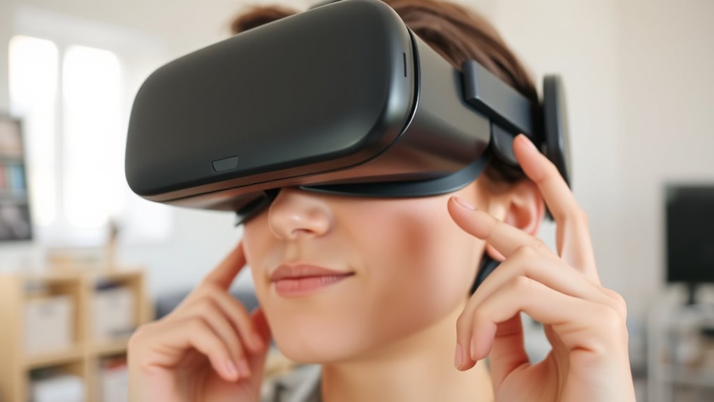 vr comfort through simple exercises