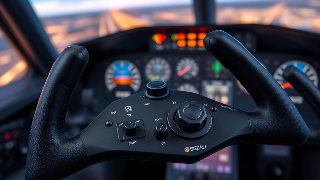 vr flight sim controls