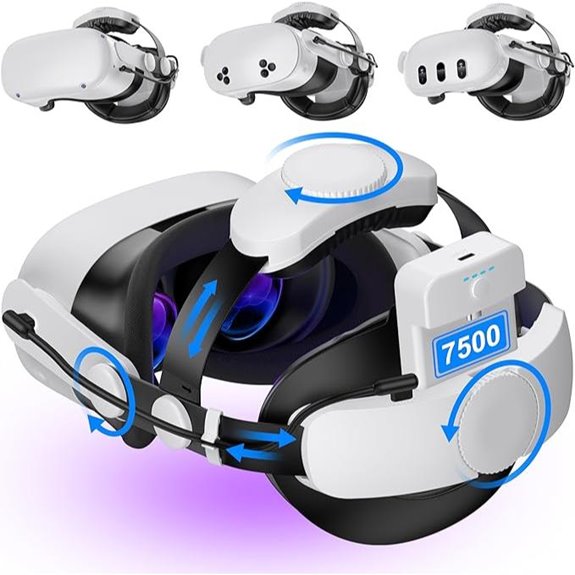 Kawaye VR Head Strap with Hot-Swap Battery for Meta Quest