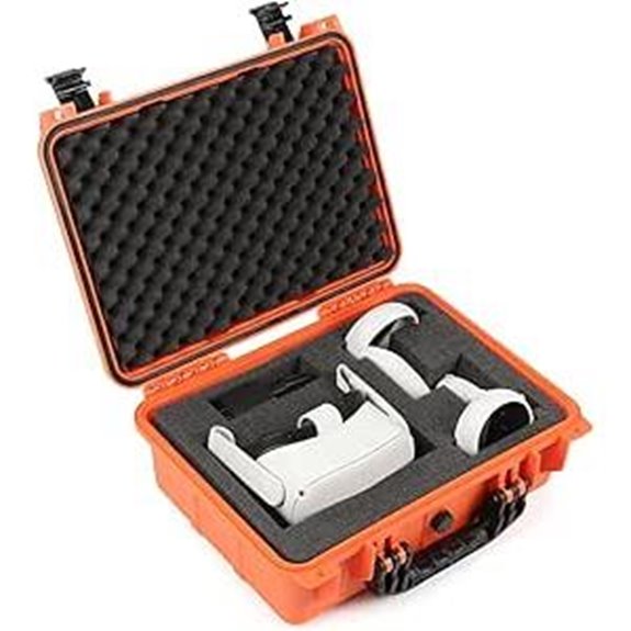 G-PLUS VR Headset Carrying Case with Foam Dividers
