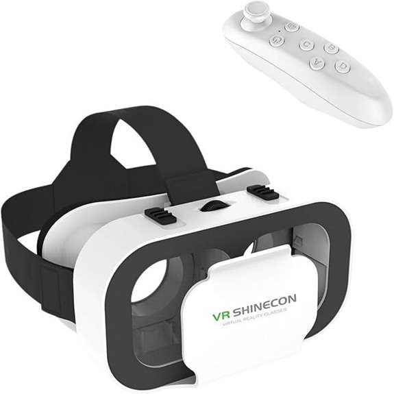 VR Headset with Controller for iPhone & Android