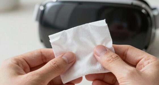 vr lens cleaning safety