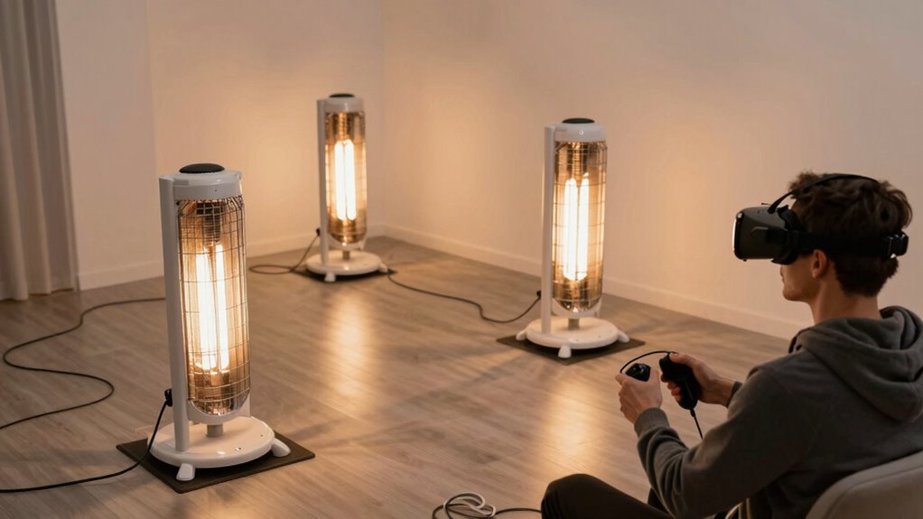 vr safety with heaters