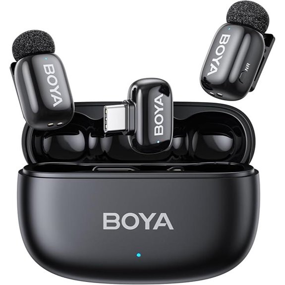BOYA Mini 2 Wireless Lavalier Microphones for iPhone/Android