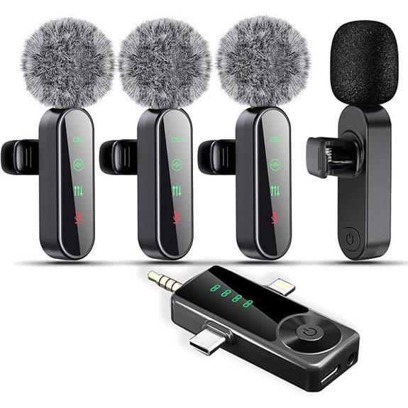 Wireless Lavalier Microphone Pack for iPhone/Android