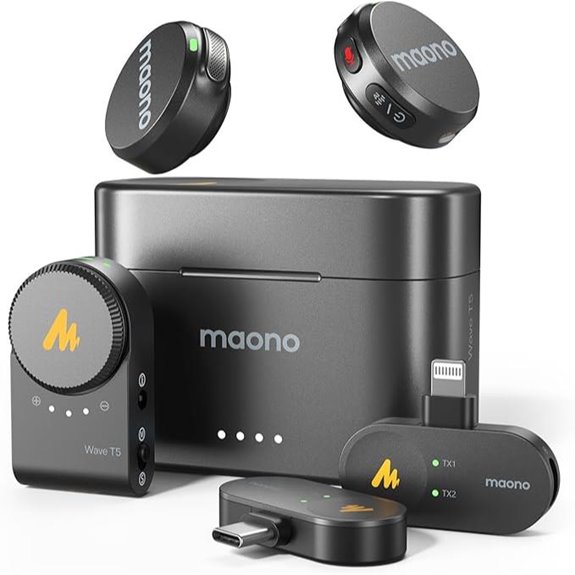 Maono Wireless Lavalier Microphone with Noise Cancellation