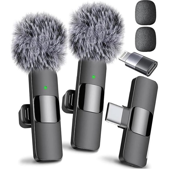 Mini Mic Pro Wireless Microphone for iPhone/iPad/Android