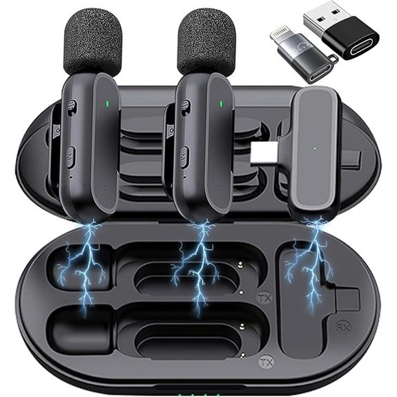 Wireless Lavalier Microphone Pack for iPhone & Android