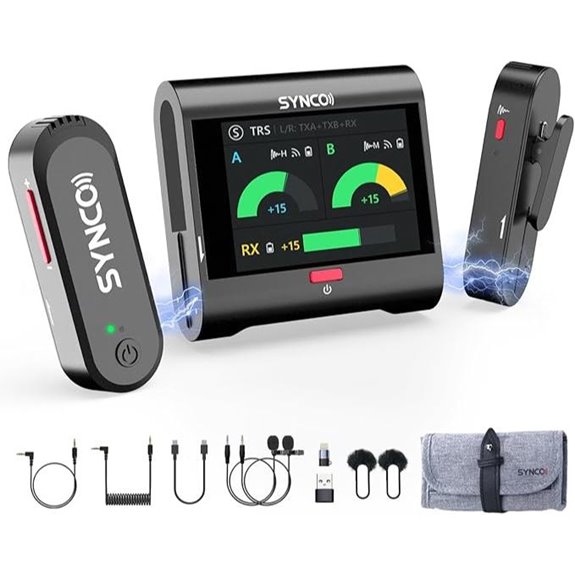 SYNCO G3 PRO Wireless Microphone with Touch Screen