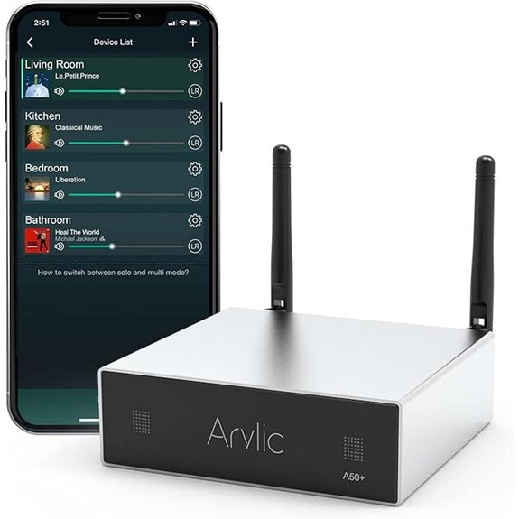 Arylic Up2stream A50+ Stereo Amplifier with WiFi/Bluetooth