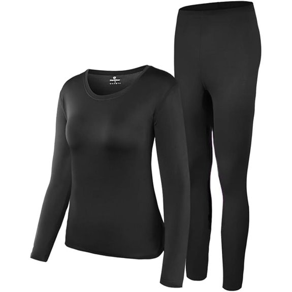 HEROBIKER Women's Thermal Underwear Set with Fleece Lining